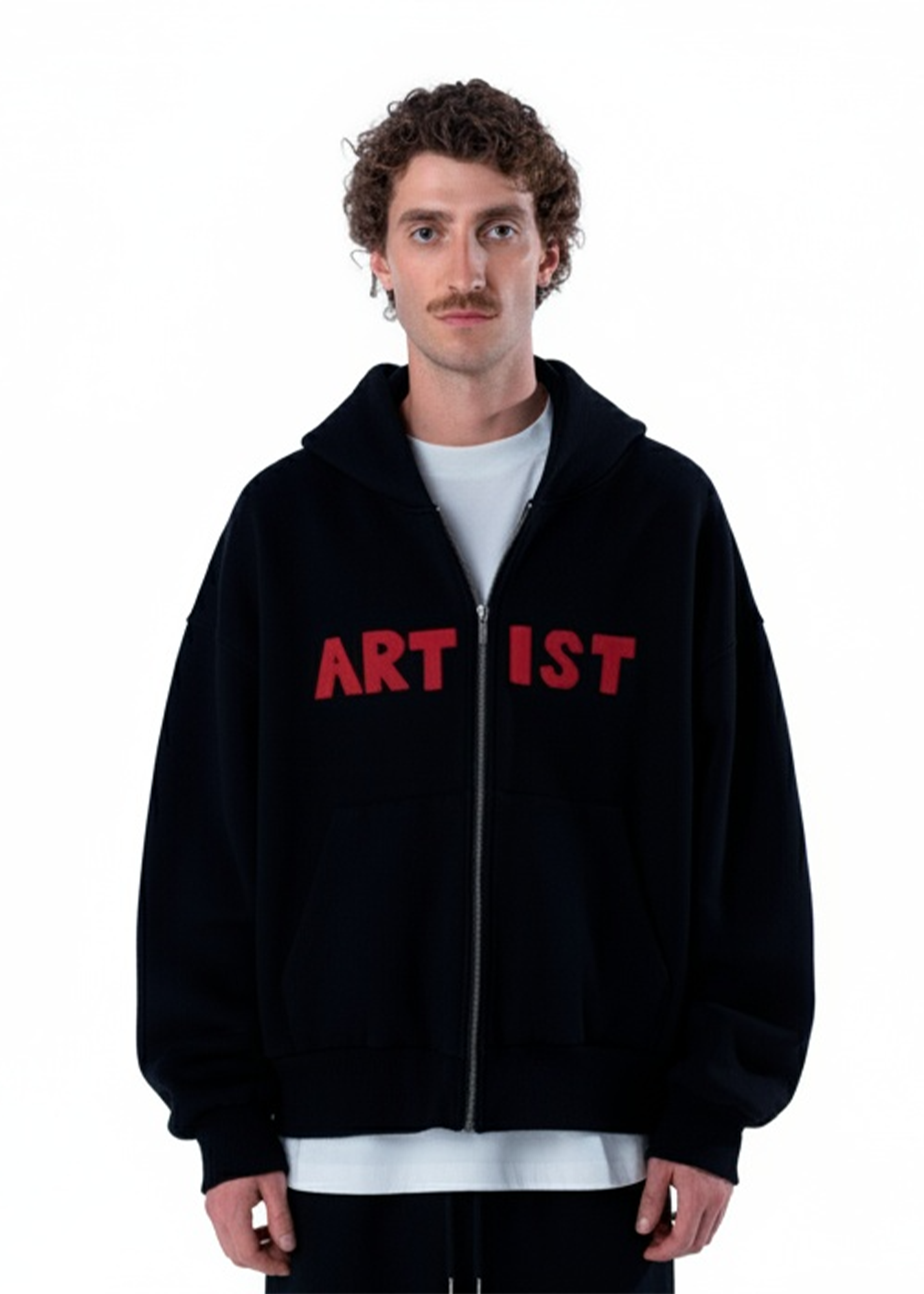 ARTIST Statement Hoodie — Black/Red Edition