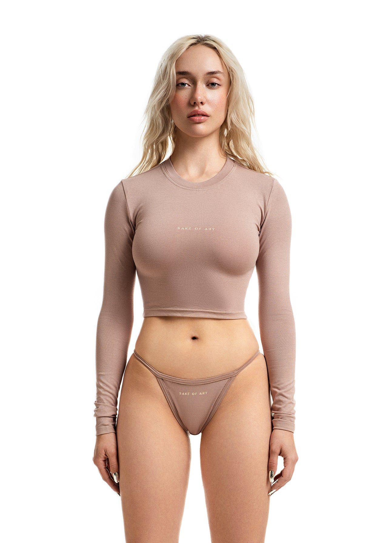 Viscose Crop Top and Panty Set