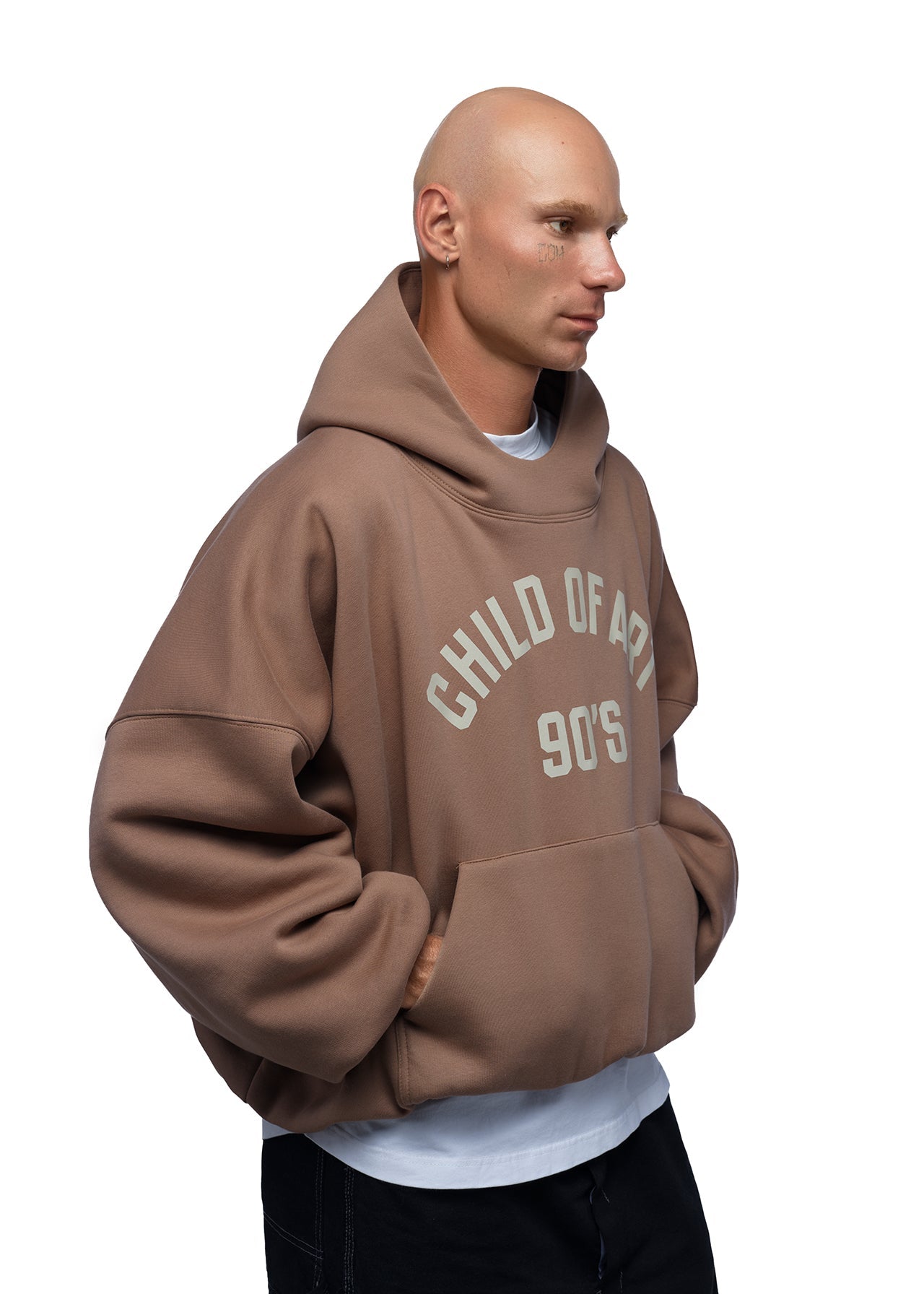 CHILD OF ART 90's Hoodie — Bison
