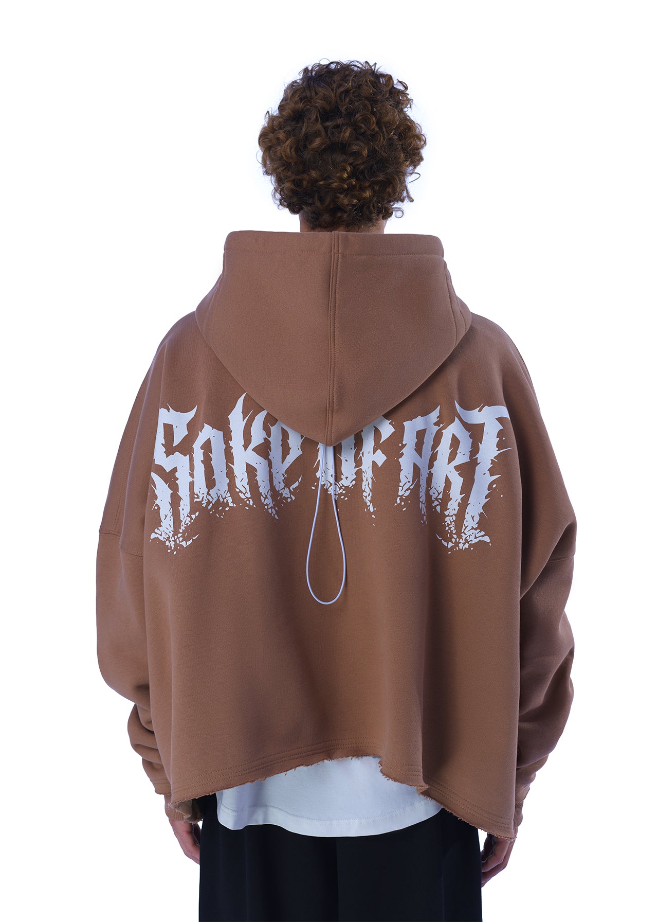 SAKE OF ART Grunge Hoodie — Bison