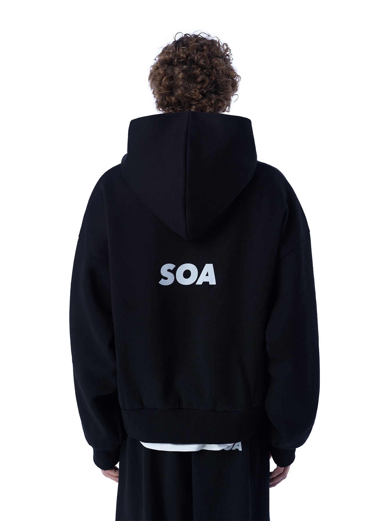 SOA Zip Hoodie — Black